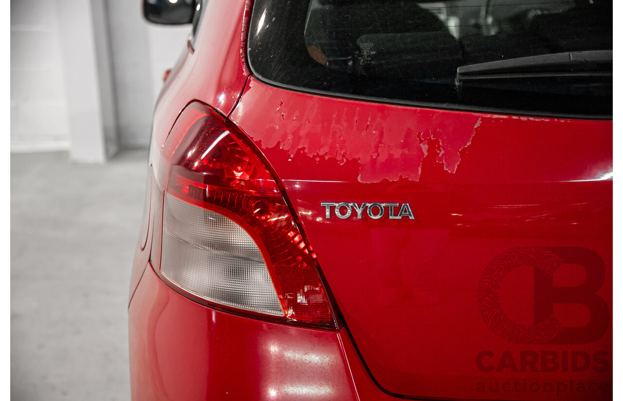 1/2007 Toyota Yaris YR NCP90R 3d Hatchback Cherry Red 1.3L