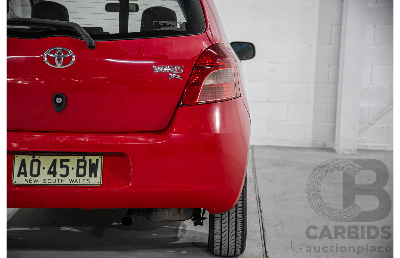 1/2007 Toyota Yaris YR NCP90R 3d Hatchback Cherry Red 1.3L