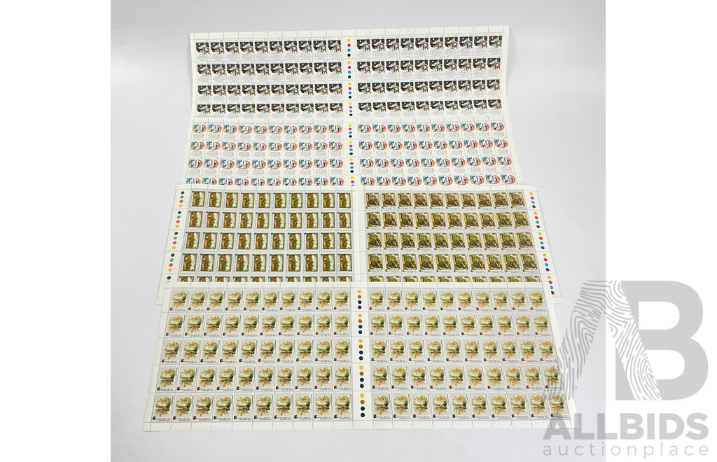 Australian Christmas Mint Stamp Sheets Including 1982 Set and 1981 Part Set