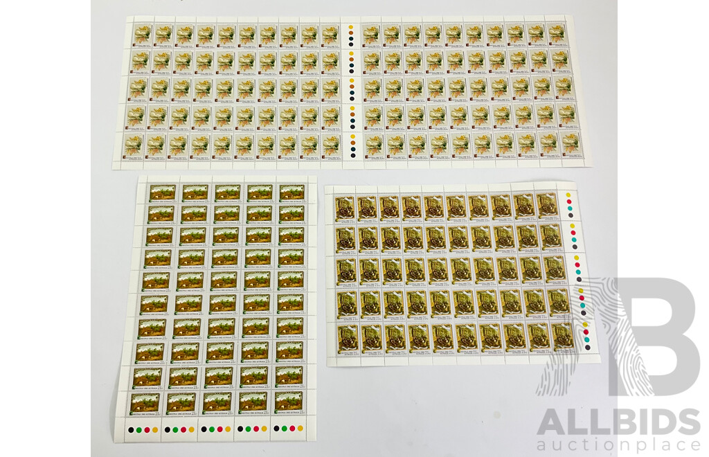 Australian Christmas Mint Stamp Sheets Including 1982 Set and 1981 Part Set