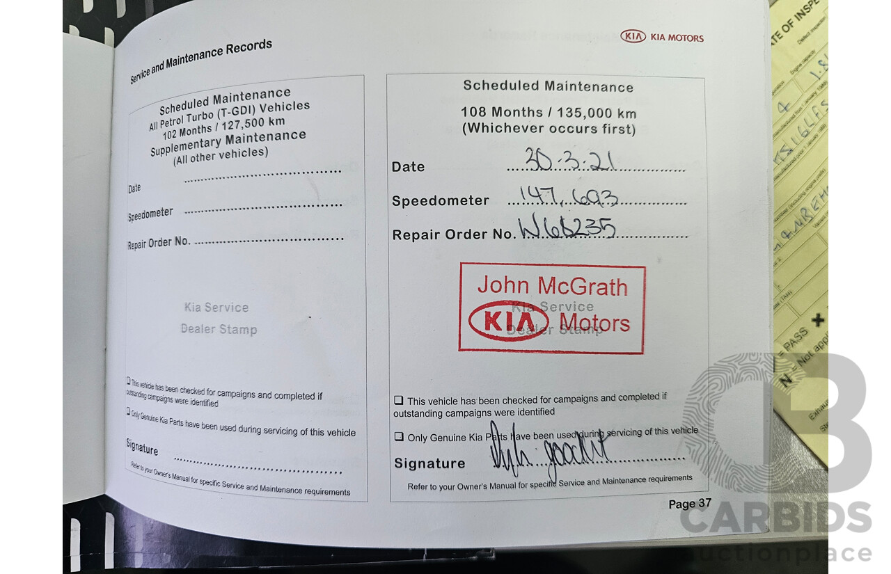 7/2014 Kia Cerato S YD MY14 5d Hatchback White 1.8L