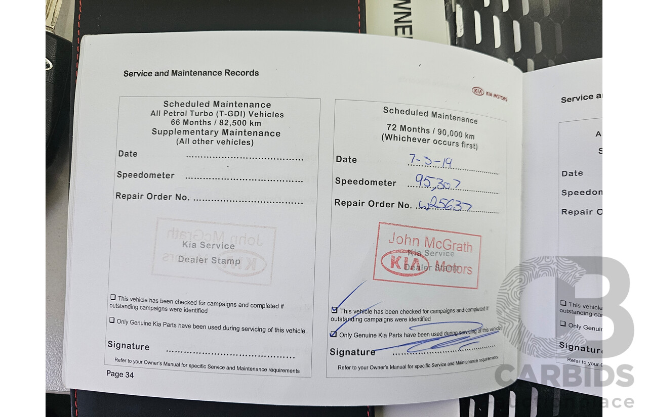 7/2014 Kia Cerato S YD MY14 5d Hatchback White 1.8L