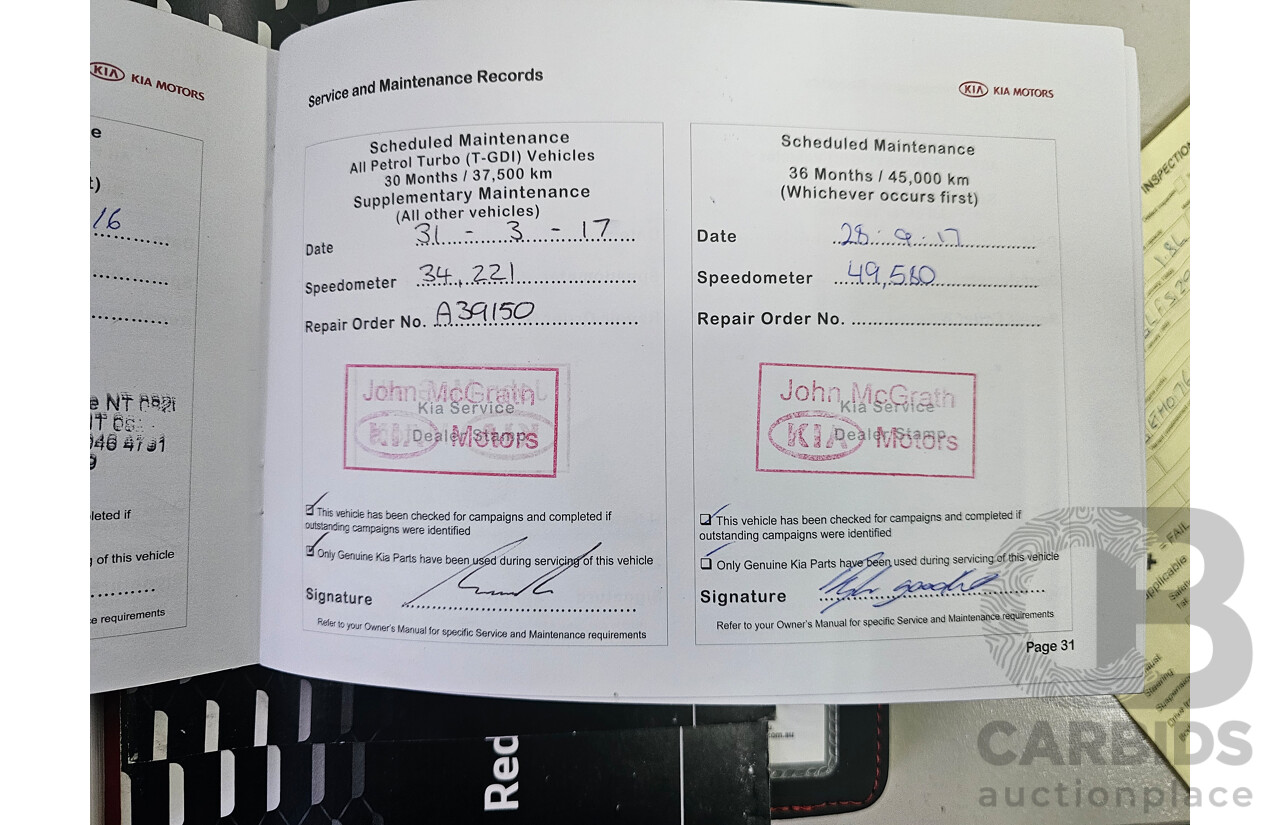 7/2014 Kia Cerato S YD MY14 5d Hatchback White 1.8L