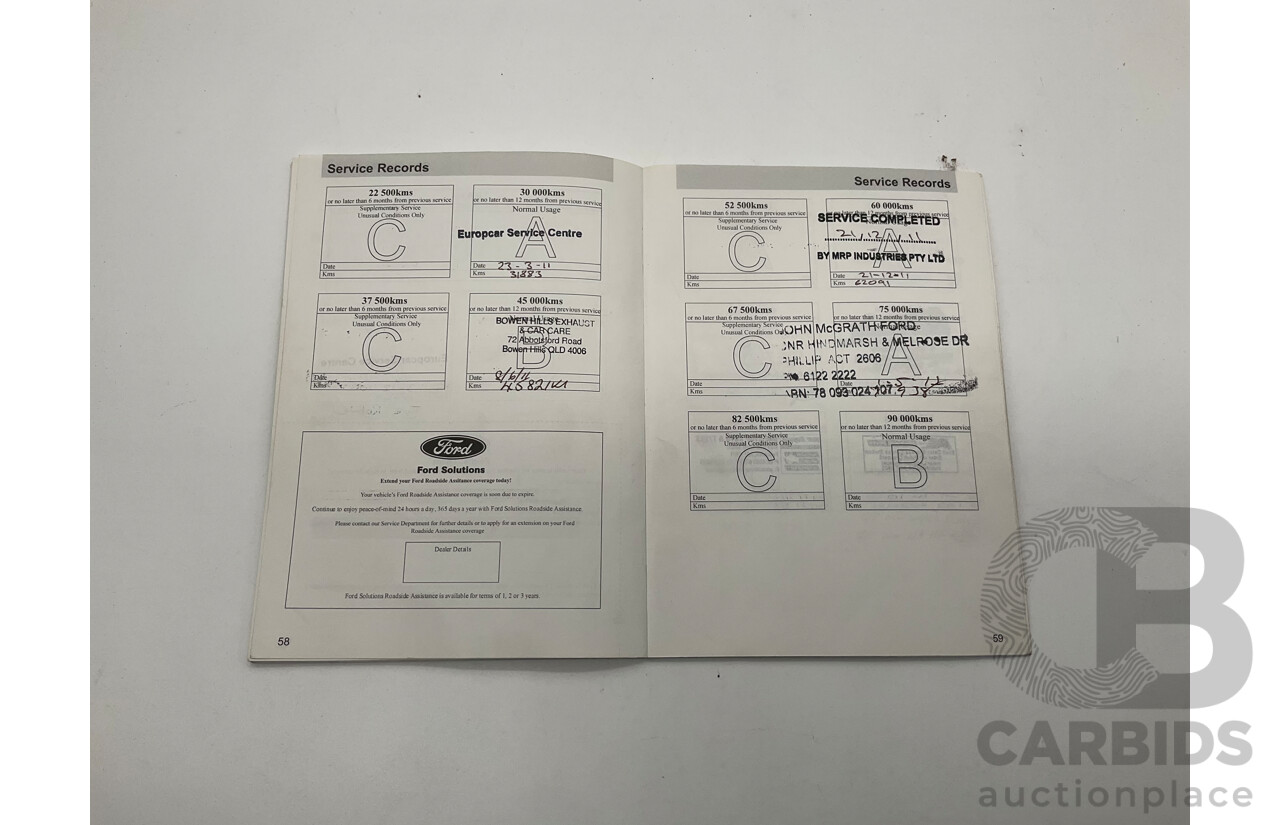 6/2010 Ford Falcon XT FG 4d Sedan White 4.0L