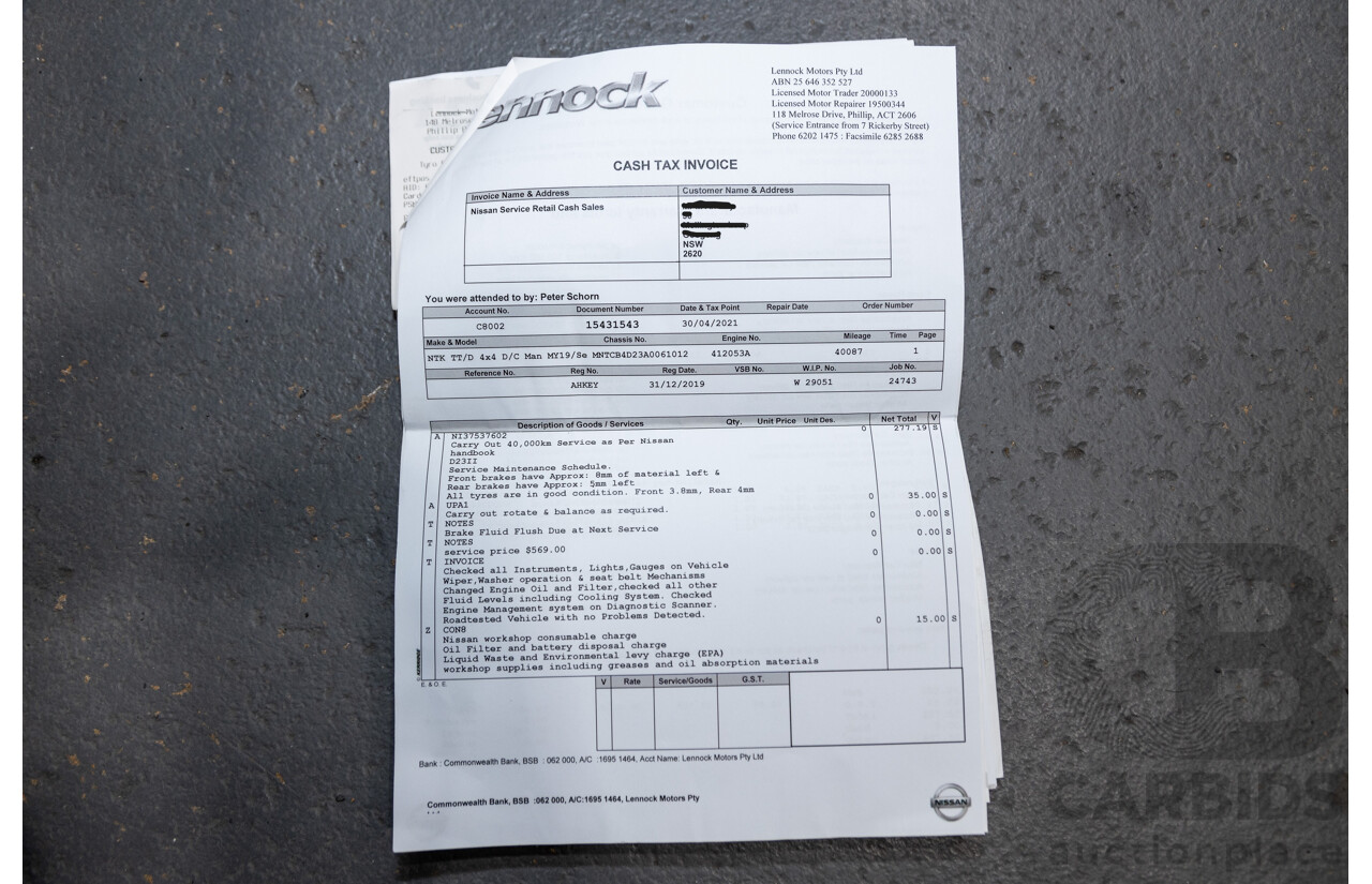 12/2019 Nissan Navara N-Trek (4x4) D23 S4 MY20 4d Dual Cab Slate Grey Metallic Twin Turbo Diesel 2.3L