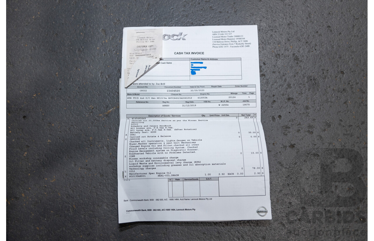 12/2019 Nissan Navara N-Trek (4x4) D23 S4 MY20 4d Dual Cab Slate Grey Metallic Twin Turbo Diesel 2.3L