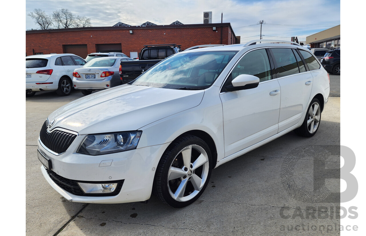 12/2013 Skoda Octavia 132 TSI ELEGANCE FWD NE 4D Wagon White 1.8L