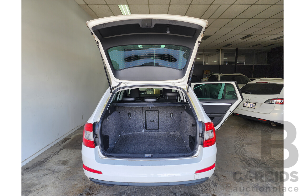12/2013 Skoda Octavia 132 TSI ELEGANCE FWD NE 4D Wagon White 1.8L