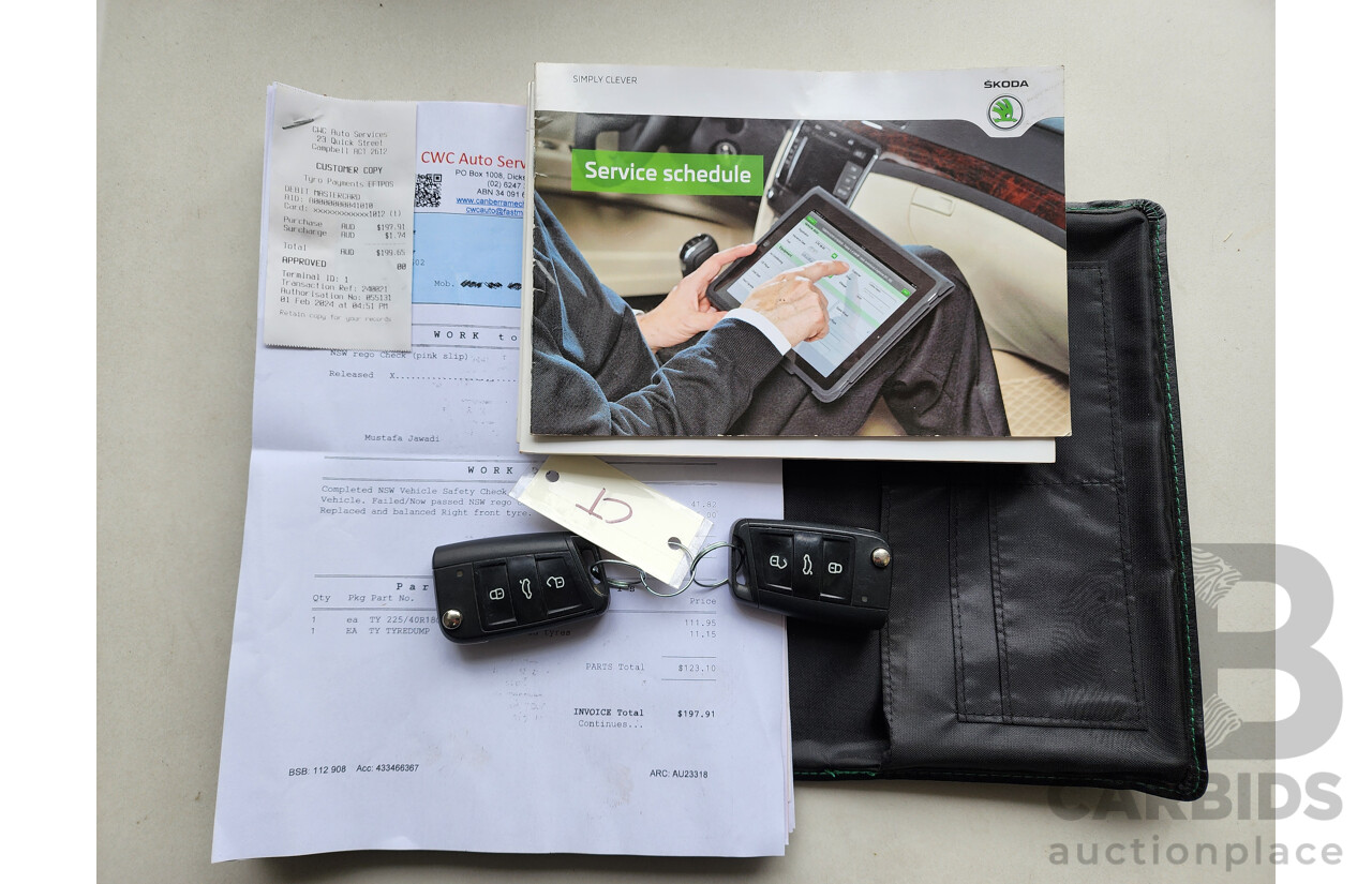 12/2013 Skoda Octavia 132 TSI ELEGANCE FWD NE 4D Wagon White 1.8L