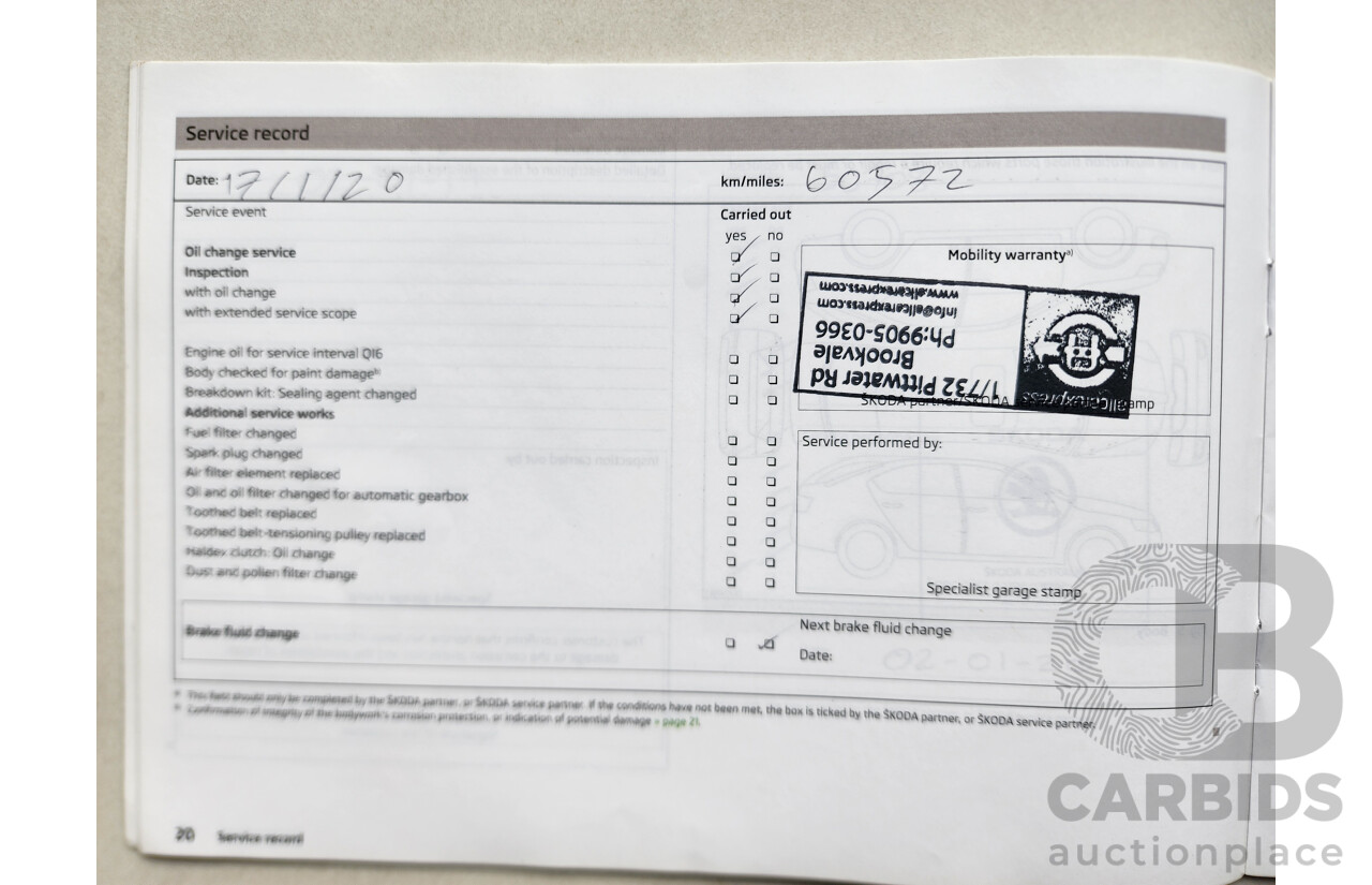 12/2013 Skoda Octavia 132 TSI ELEGANCE FWD NE 4D Wagon White 1.8L