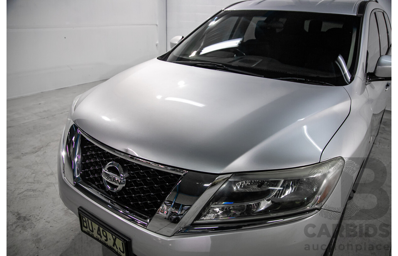 10/2013 Nissan Pathfinder ST (4x2) R52 4d Wagon Metallic Silver 3.5L - 7 Seater