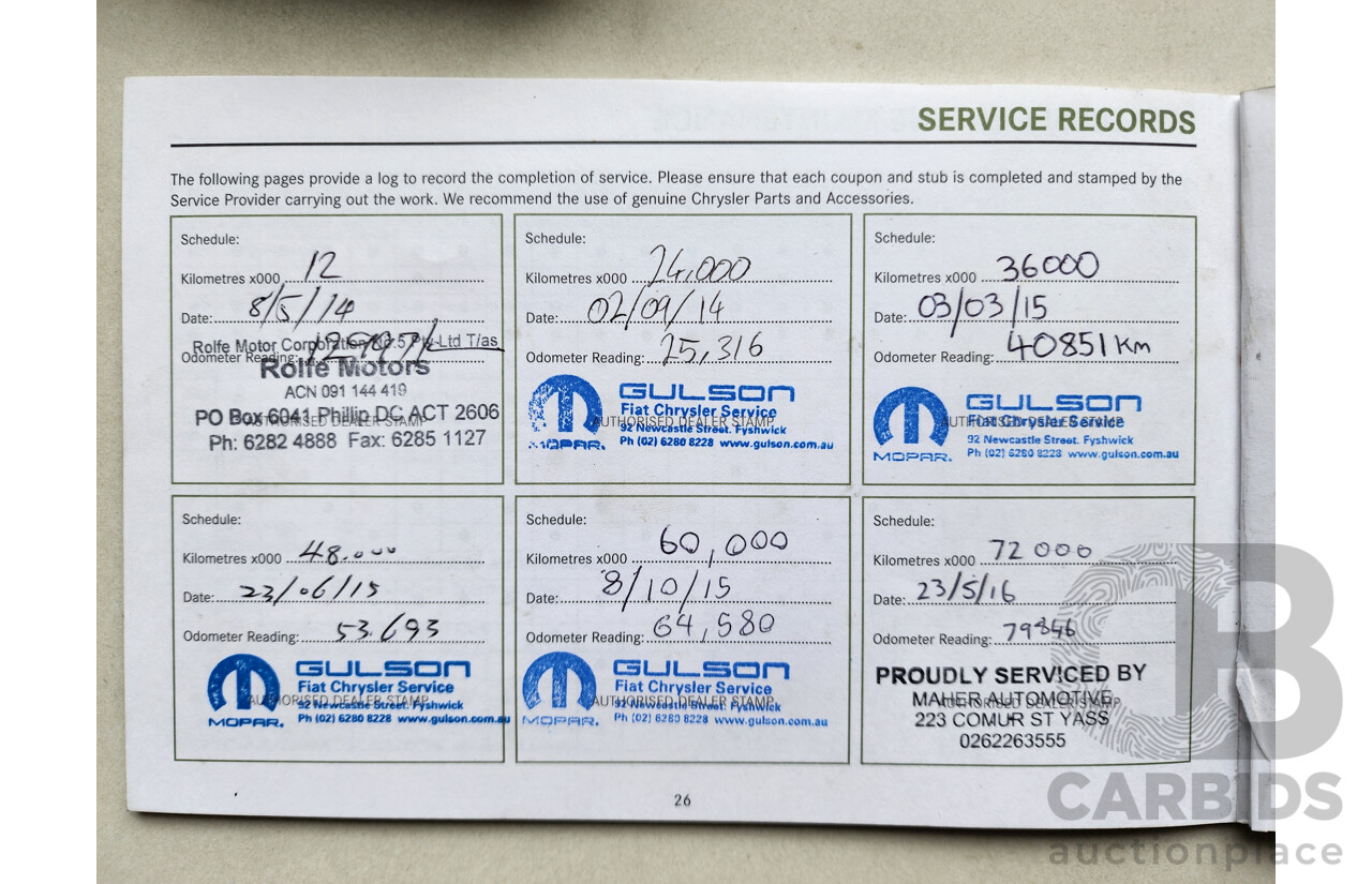 03/2013 Jeep Grand Cherokee LIMITED (4x4) AWD WK 4D Wagon Grey 3.6L