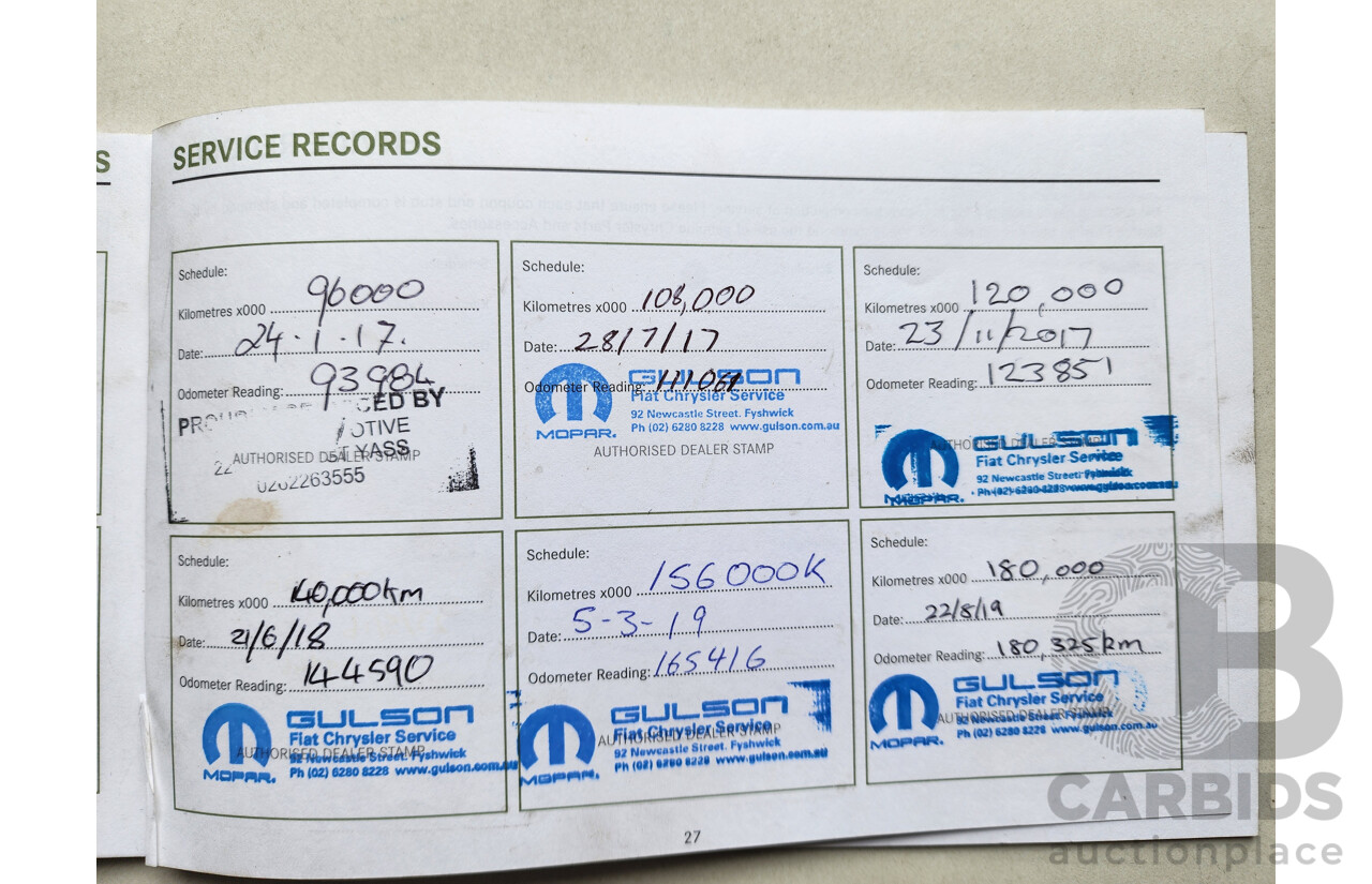 03/2013 Jeep Grand Cherokee LIMITED (4x4) AWD WK 4D Wagon Grey 3.6L