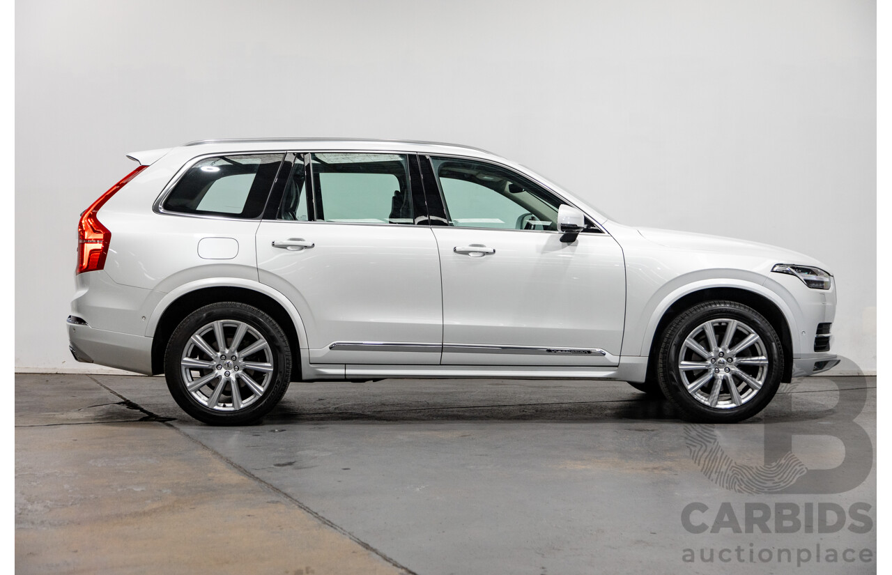 1/2016 Volvo XC90 D5 2.0 Inscription (AWD) 256 MY16 4d Wagon Crystal White Twin Turbo Diesel 2.0L - 7 Seater