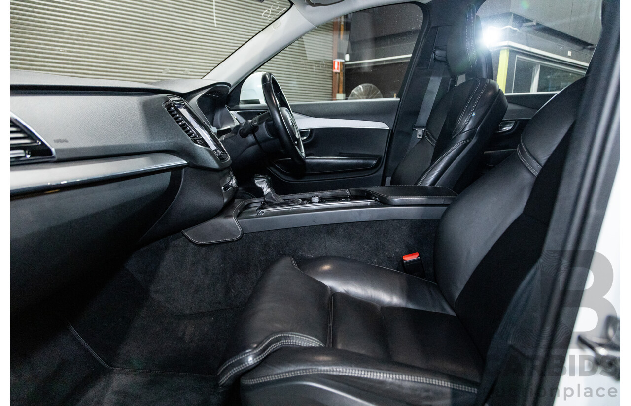 1/2016 Volvo XC90 D5 2.0 Inscription (AWD) 256 MY16 4d Wagon Crystal White Twin Turbo Diesel 2.0L - 7 Seater