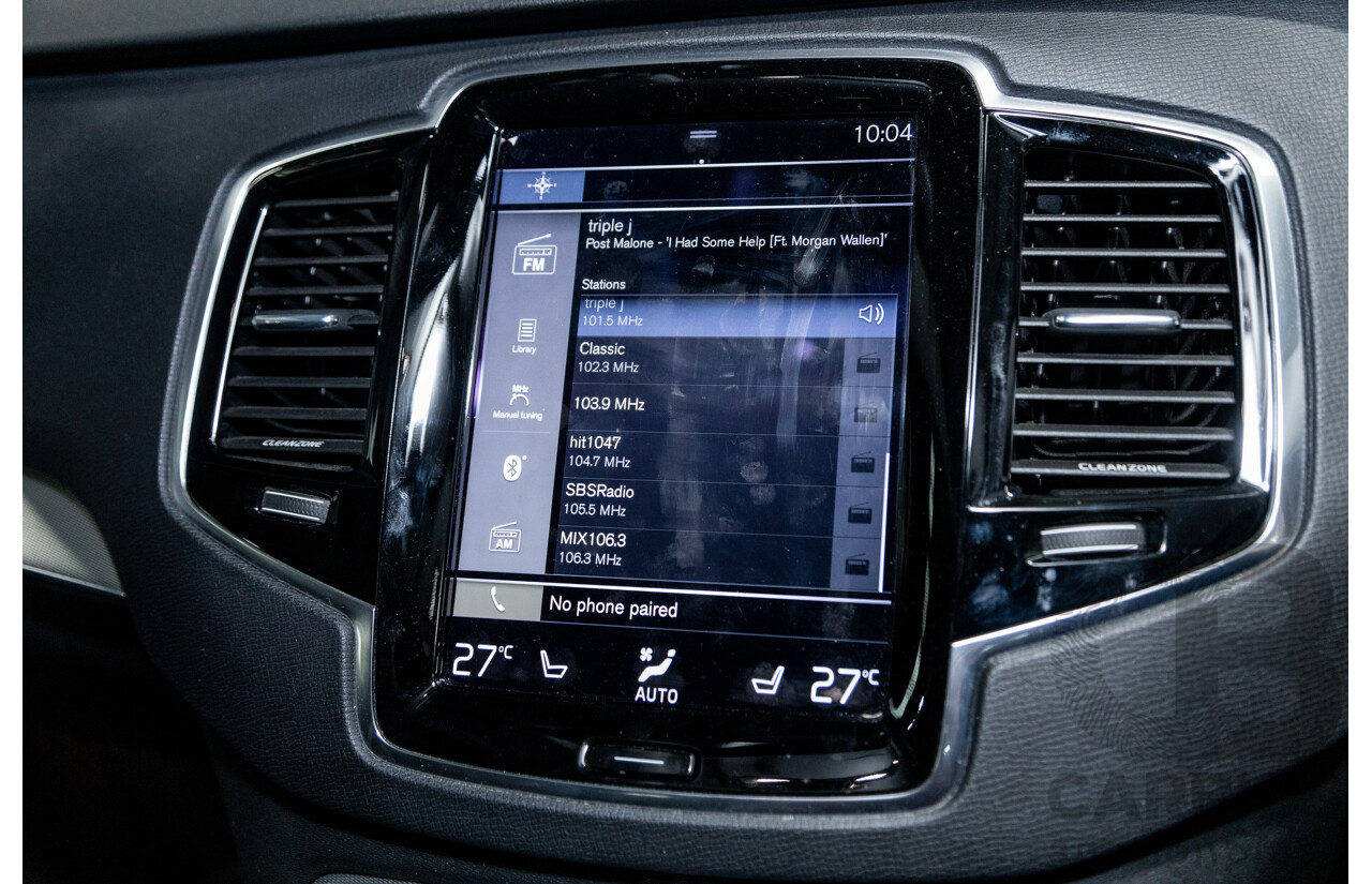 1/2016 Volvo XC90 D5 2.0 Inscription (AWD) 256 MY16 4d Wagon Crystal White Twin Turbo Diesel 2.0L - 7 Seater