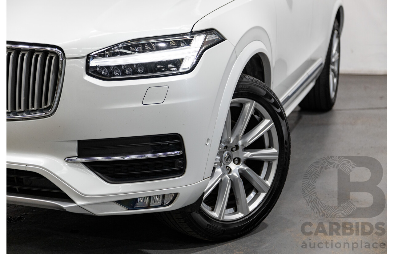 1/2016 Volvo XC90 D5 2.0 Inscription (AWD) 256 MY16 4d Wagon Crystal White Twin Turbo Diesel 2.0L - 7 Seater