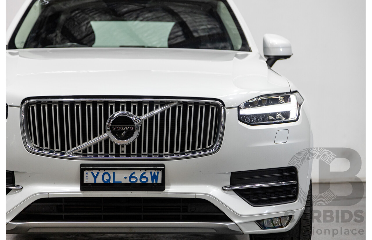 1/2016 Volvo XC90 D5 2.0 Inscription (AWD) 256 MY16 4d Wagon Crystal White Twin Turbo Diesel 2.0L - 7 Seater