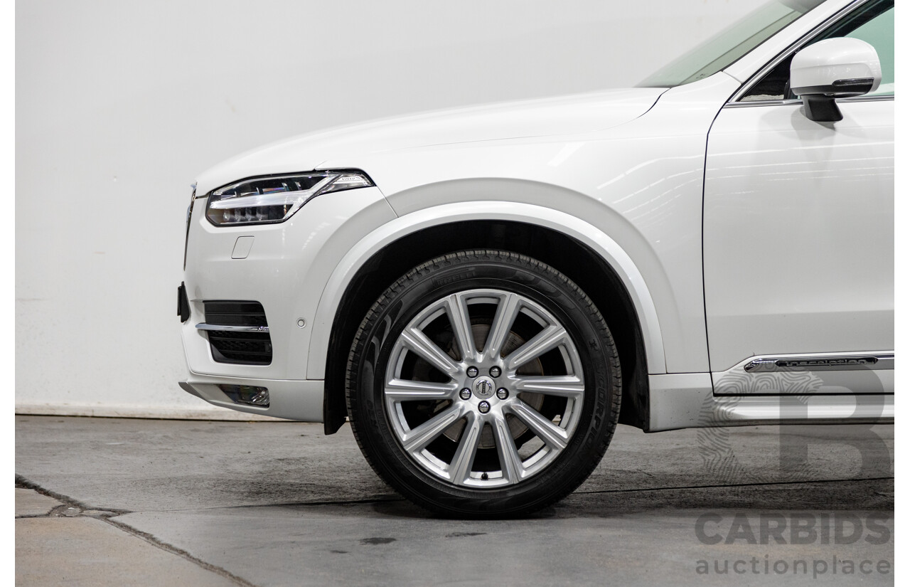 1/2016 Volvo XC90 D5 2.0 Inscription (AWD) 256 MY16 4d Wagon Crystal White Twin Turbo Diesel 2.0L - 7 Seater