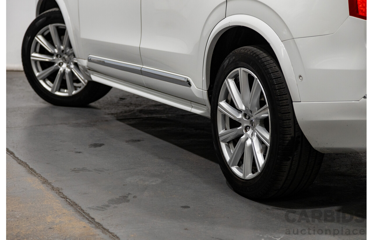 1/2016 Volvo XC90 D5 2.0 Inscription (AWD) 256 MY16 4d Wagon Crystal White Twin Turbo Diesel 2.0L - 7 Seater
