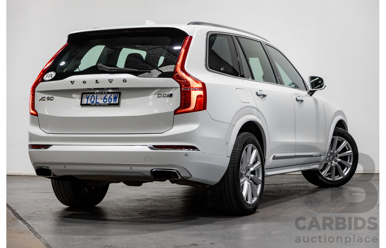1/2016 Volvo XC90 D5 2.0 Inscription (AWD) 256 MY16 4d Wagon Crystal White Twin Turbo Diesel 2.0L - 7 Seater