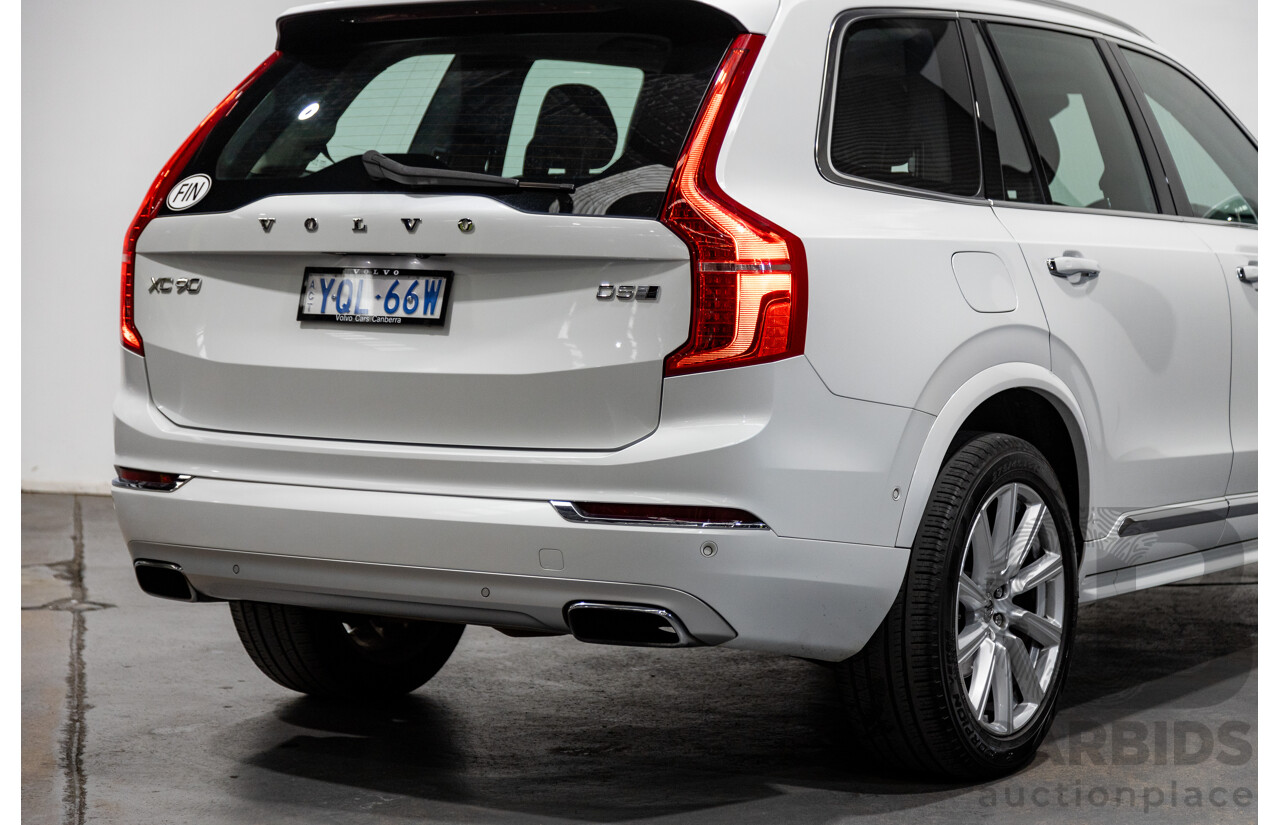 1/2016 Volvo XC90 D5 2.0 Inscription (AWD) 256 MY16 4d Wagon Crystal White Twin Turbo Diesel 2.0L - 7 Seater