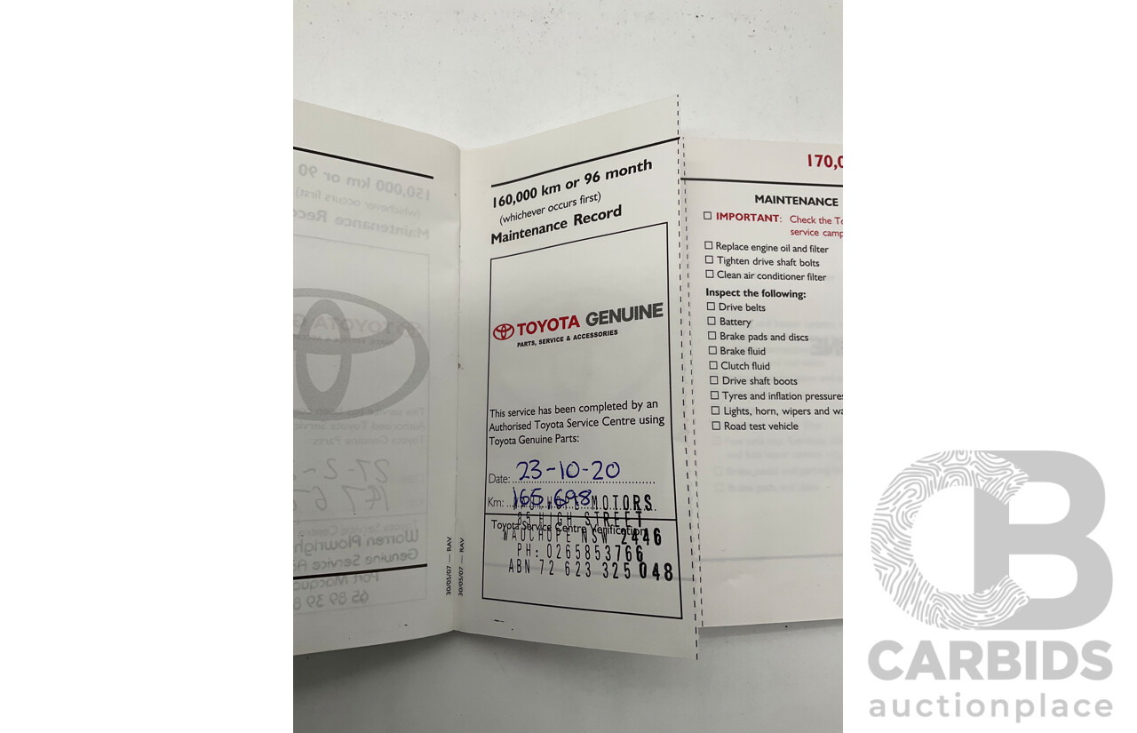 4/2008 Toyota Rav4 Cruiser (4x4) ACA33R 4d Wagon Silver 2.4L