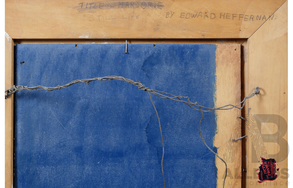 Edward Bonaventura Heffernan (1912-1992), Still Life, Oil on Board