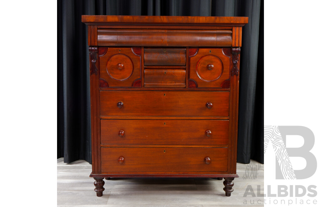 Victorian Mahogany Eight Drawer Chest