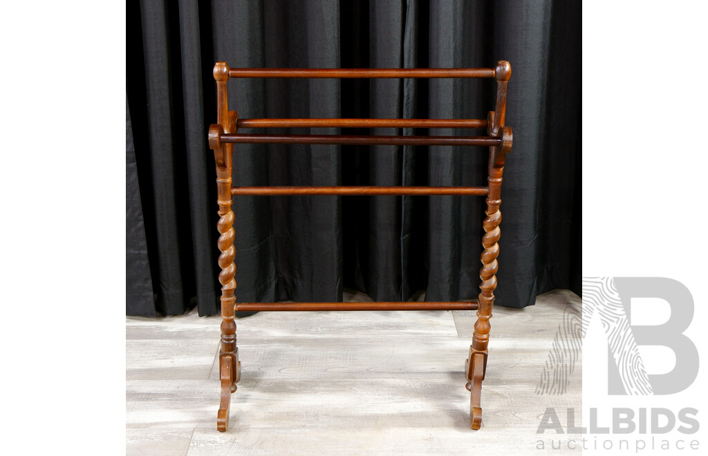 Mahogany Towel Rail