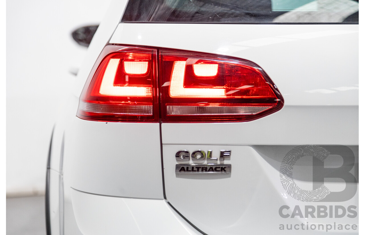 2/2016 Volkswagen Golf Alltrack 132 TSI (AWD) MK7 AU MY16 4d Wagon Pure White Turbo 1.8L