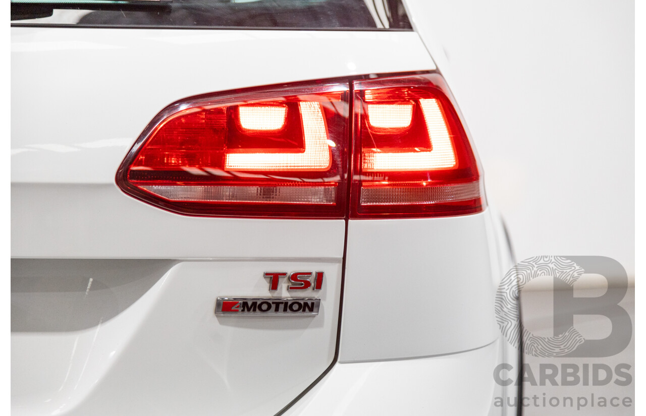 2/2016 Volkswagen Golf Alltrack 132 TSI (AWD) MK7 AU MY16 4d Wagon Pure White Turbo 1.8L