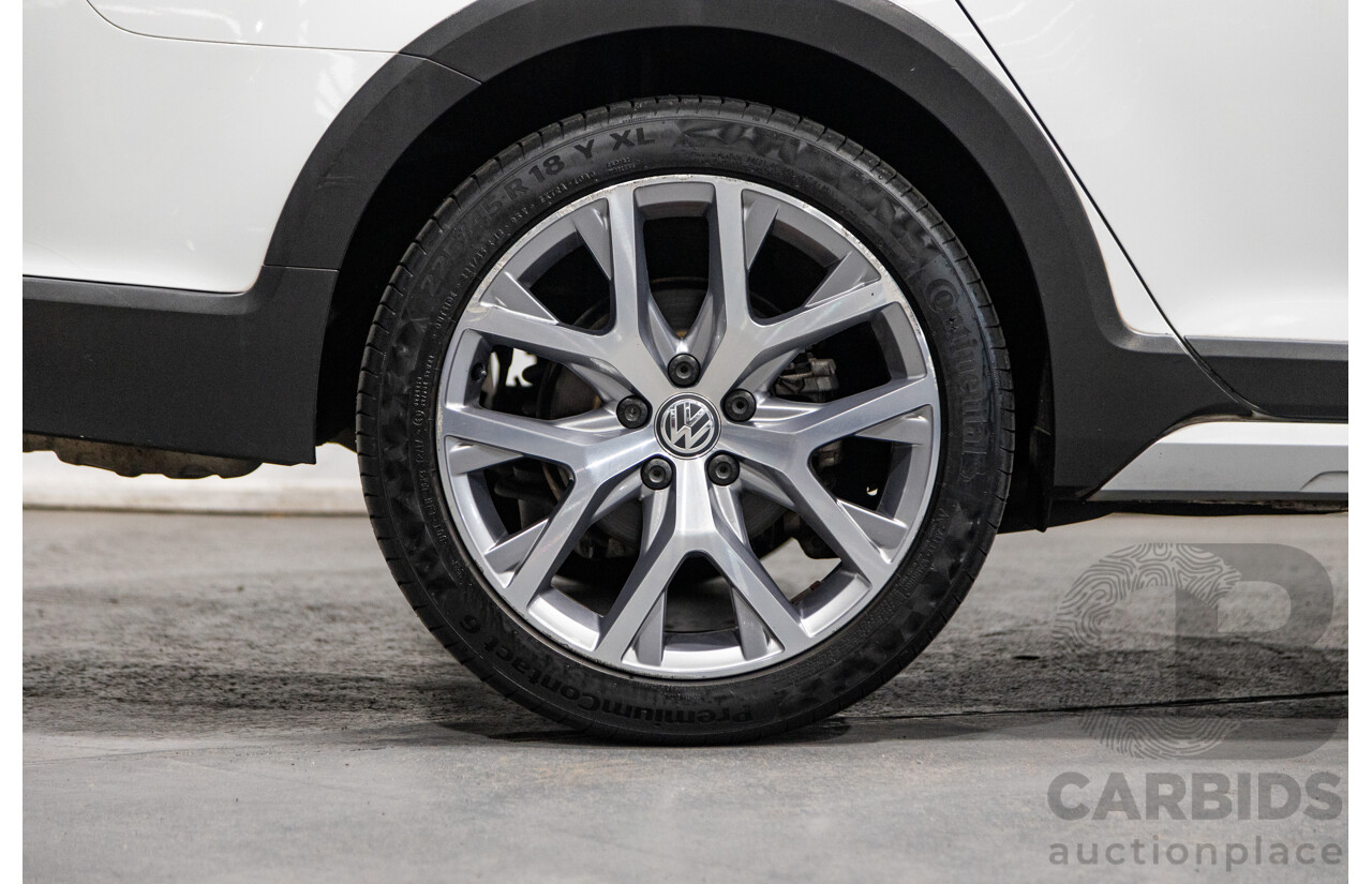 2/2016 Volkswagen Golf Alltrack 132 TSI (AWD) MK7 AU MY16 4d Wagon Pure White Turbo 1.8L