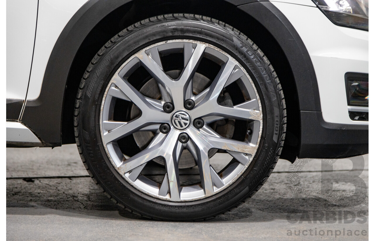 2/2016 Volkswagen Golf Alltrack 132 TSI (AWD) MK7 AU MY16 4d Wagon Pure White Turbo 1.8L