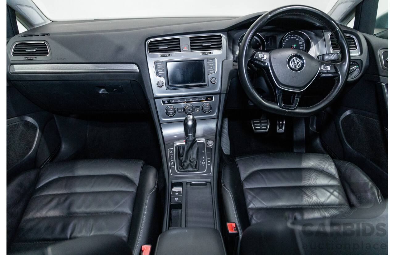 2/2016 Volkswagen Golf Alltrack 132 TSI (AWD) MK7 AU MY16 4d Wagon Pure White Turbo 1.8L