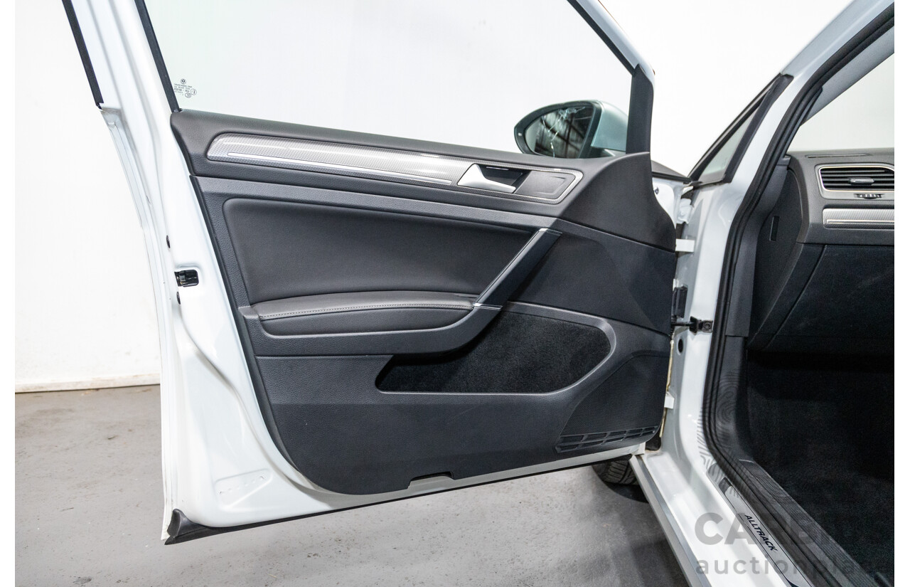 2/2016 Volkswagen Golf Alltrack 132 TSI (AWD) MK7 AU MY16 4d Wagon Pure White Turbo 1.8L