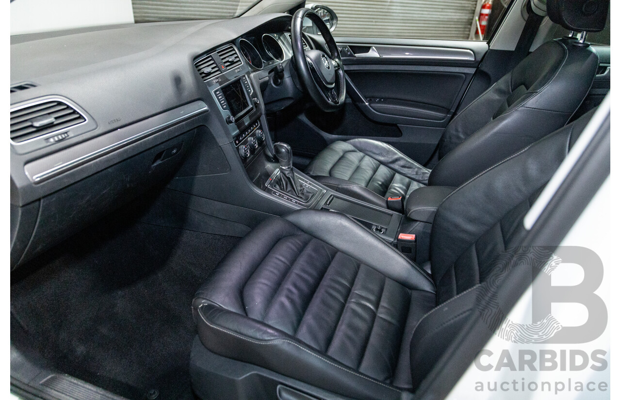 2/2016 Volkswagen Golf Alltrack 132 TSI (AWD) MK7 AU MY16 4d Wagon Pure White Turbo 1.8L