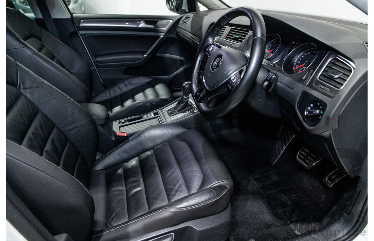 2/2016 Volkswagen Golf Alltrack 132 TSI (AWD) MK7 AU MY16 4d Wagon Pure White Turbo 1.8L