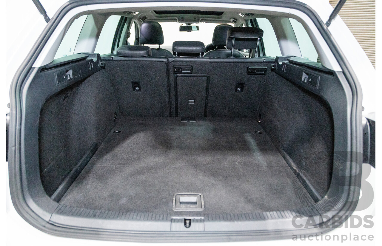 2/2016 Volkswagen Golf Alltrack 132 TSI (AWD) MK7 AU MY16 4d Wagon Pure White Turbo 1.8L