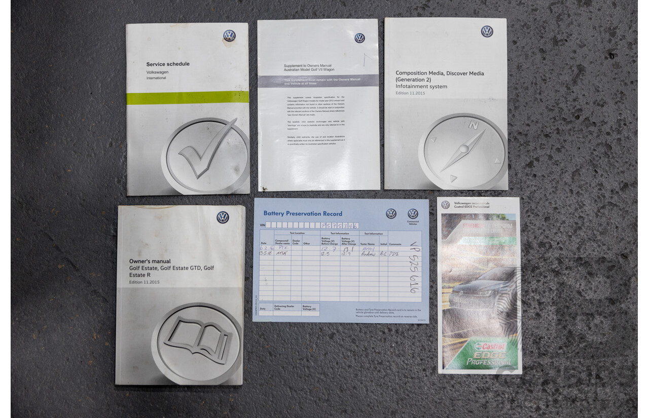 2/2016 Volkswagen Golf Alltrack 132 TSI (AWD) MK7 AU MY16 4d Wagon Pure White Turbo 1.8L