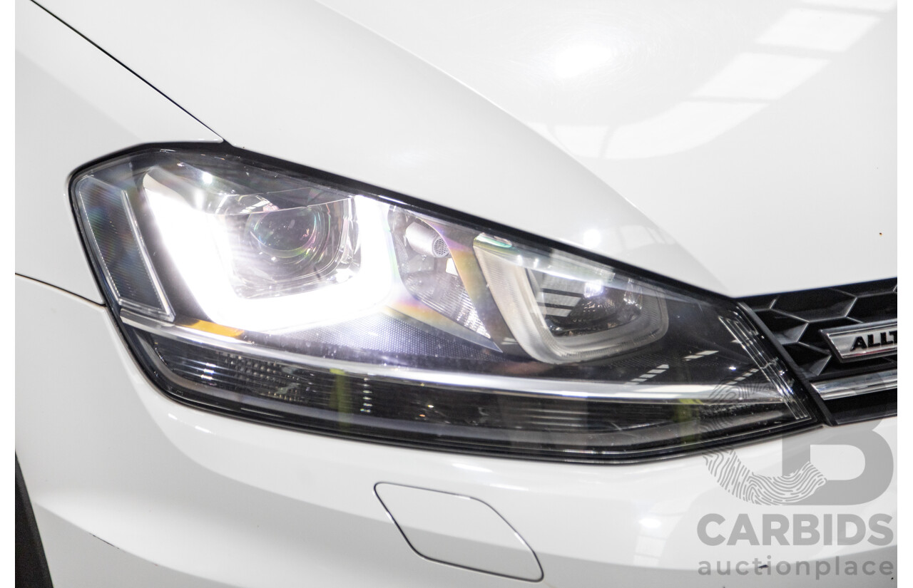 2/2016 Volkswagen Golf Alltrack 132 TSI (AWD) MK7 AU MY16 4d Wagon Pure White Turbo 1.8L