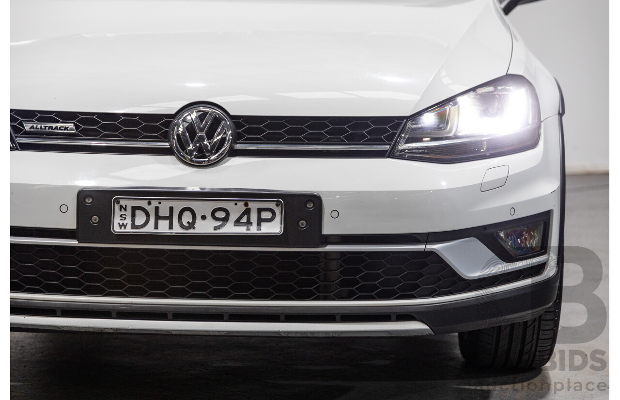 2/2016 Volkswagen Golf Alltrack 132 TSI (AWD) MK7 AU MY16 4d Wagon Pure White Turbo 1.8L
