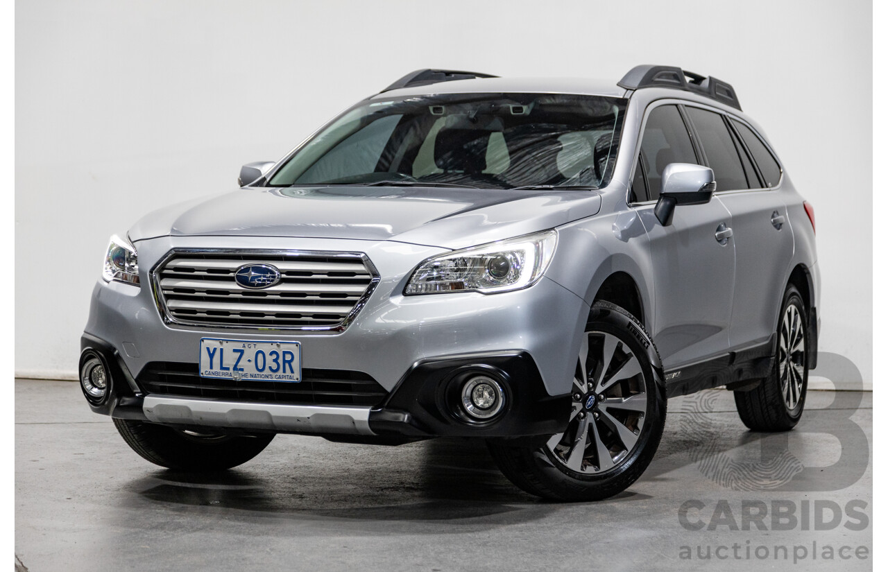 2/2017 Subaru Outback 2.5i (AWD) 5GEN MY17 4d Wagon Ice Silver Metallic 2.5L