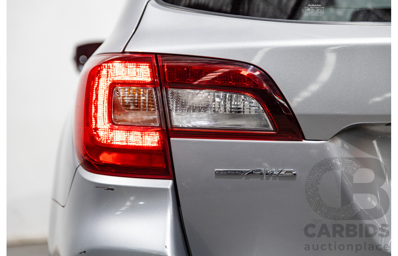 2/2017 Subaru Outback 2.5i (AWD) 5GEN MY17 4d Wagon Ice Silver Metallic 2.5L