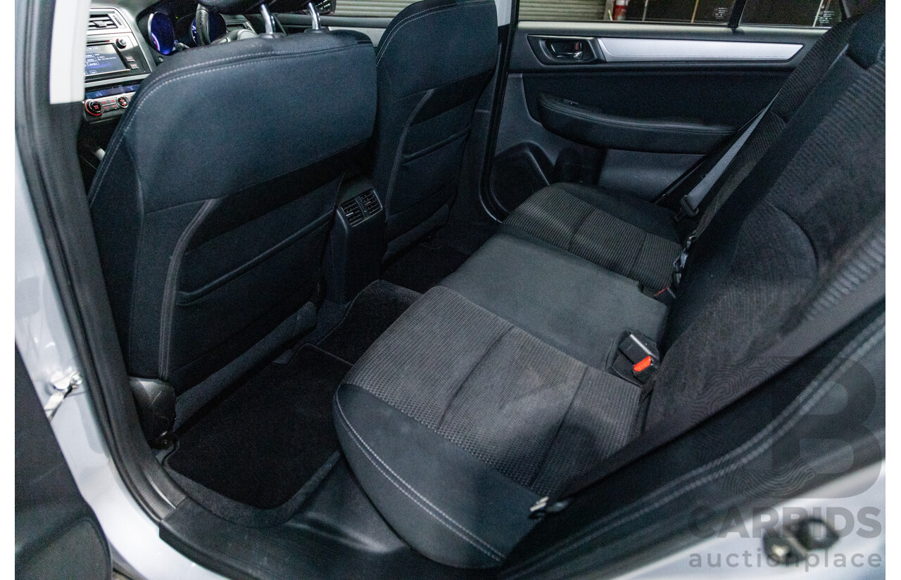 2/2017 Subaru Outback 2.5i (AWD) 5GEN MY17 4d Wagon Ice Silver Metallic 2.5L