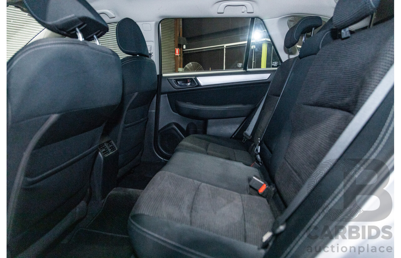 2/2017 Subaru Outback 2.5i (AWD) 5GEN MY17 4d Wagon Ice Silver Metallic 2.5L