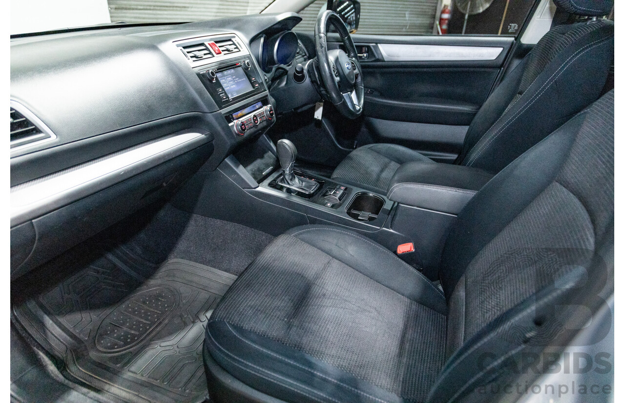 2/2017 Subaru Outback 2.5i (AWD) 5GEN MY17 4d Wagon Ice Silver Metallic 2.5L