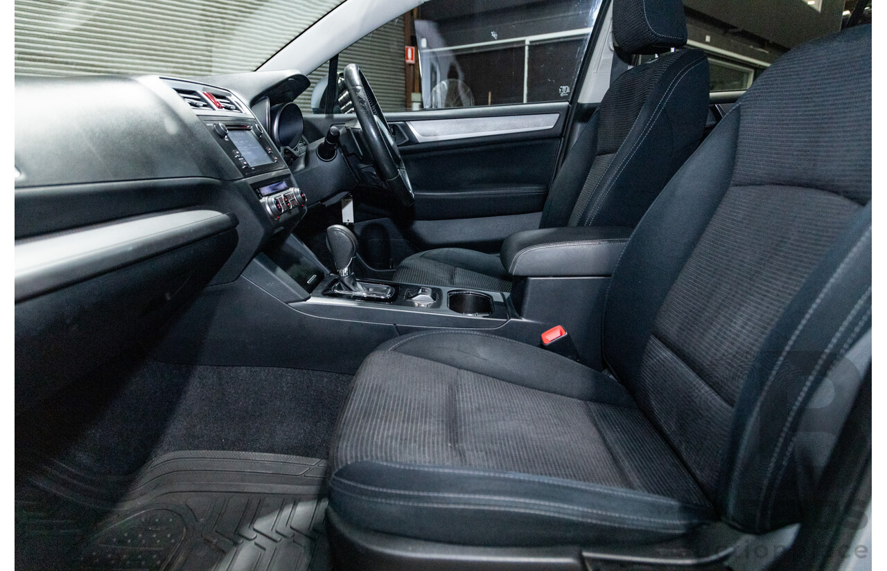 2/2017 Subaru Outback 2.5i (AWD) 5GEN MY17 4d Wagon Ice Silver Metallic 2.5L