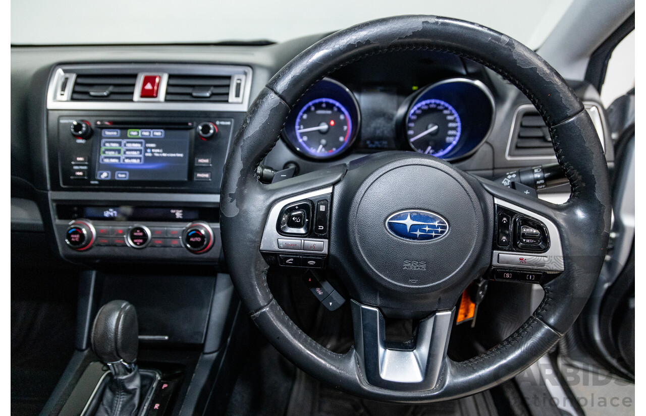 2/2017 Subaru Outback 2.5i (AWD) 5GEN MY17 4d Wagon Ice Silver Metallic 2.5L