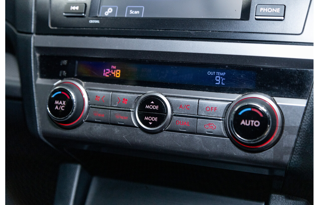 2/2017 Subaru Outback 2.5i (AWD) 5GEN MY17 4d Wagon Ice Silver Metallic 2.5L